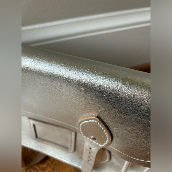 Cambridge Satchel Company silver metallic satchel. - Picture 7 of 15